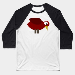 Koloman Moser Basic Bird - Red Baseball T-Shirt